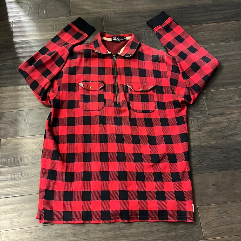 Polo Ralph Lauren Sportsman Buffalo Plaid Made in USA Shirt long sleeve Mens XL